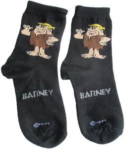 Barney Escombros Picapiedra Hanna Barbera Años 90 Unisex Niños Calcetines HEPI De Colección - Imagen 1 de 4