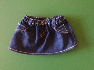 Build a Bear Full Size Teddy Bear Clothing - Denim Skirt - EUC! - Picture 1 of 1