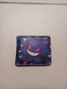 Pokemon Gengar Print Bi-Fold Wallet Men's / Women's Boys/Girls Money Wallet - Picture 1 of 6