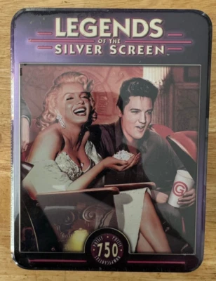 Elvis Presley Marilyn Monroe Silver Screen Legends 750 Piece Puzzle w/Tin #3 - Image 1 of 2