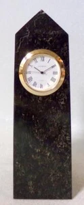 Leeman Designs Art Deco Marble Obelisk Clock - Picture 1 of 9