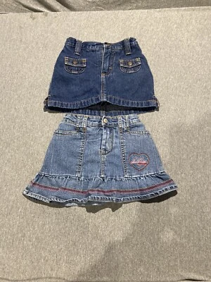 Pantalones Cortos Jean Levis And Rider Niñas Talla 5 Azul Lote De 2 Foto 1 de 4