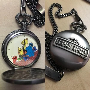 CTW SESAME STREET GENERAL STORE POCKET WATCH Rare Vintage Limited Edition Fossil - Picture 1 of 9