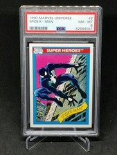 1990 Impel Marvel Universe Spider-Man #2 PSA 8 NM-MT