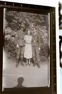 tolles altes Negativ - Mutter mit ihren Söhnen - Soldaten - Picture 1 of 3