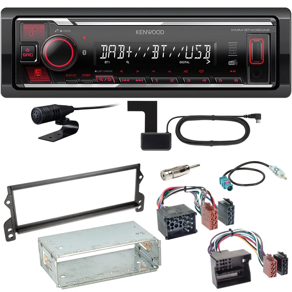 Kenwood KMM-BT408DAB Bluetooth Digitalradio Einbauset für MINI R50 R52 R53 - Bild 1 von 1