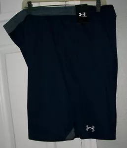 Big Mens UNDER ARMOUR Navy Active Performance Logo Shorts NWT 4XL $35 - Picture 1 of 5