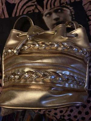 LINEA MILAN LAorable Cartera de Cuero Sintético Dorado Foto 1 de 4