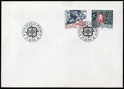 EUROPA CEPT 1981 - SWEDEN - FOLKLORE - FDC - Image 1 of 2