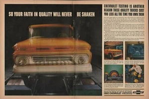 1962 2pg Print Ad of Chevrolet Chevy Jobmaster Pickup Truck - Picture 1 of 2