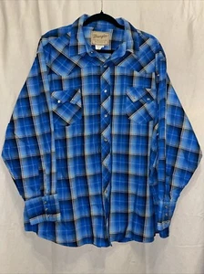 Wrangler Western Pearl Snap Shirt Size 3XL - Picture 1 of 4