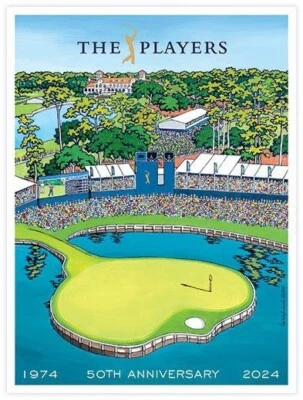 Letrero de golf Lee Wybranski edición limitada 2024 jugadores TPC Sawgrass Foto 1 de 4