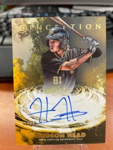 Hudson Head 2021 Bowman Inception Rookie Card RC Gold Auto/50 (QUC012181) - Picture 1 of 2