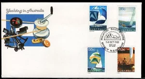 1981 FDC Australia. Yachting. Various FDI postmarks - Picture 1 of 1