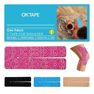 Precut Y-Shape Kinesiology Tape for Shoulder Knee Back 10 Pcs K Tape Strips P... - Picture 1 of 7