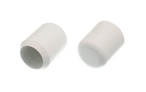 New 100 X Chair Ferrules White Rubber Floor Protector Stick Ends 22mm 7/8 Inch - - Picture 1 of 1