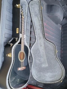 Fender DG-11E Acoustic Electric Guitar Black (6 String) + Hard TKL CASE *NICE!* - Picture 1 of 19