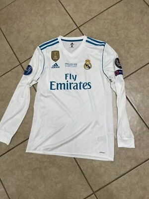 Real Madrid Spain Ronaldo 8 CL  Kiev Portugal  Shirt Player Issue Adizero Jersey - Image 1 of 4