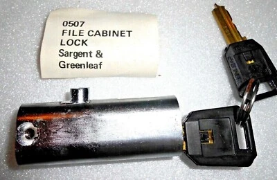 Sargent & Greenleaf File Cabinet Lock and 2 Keys S&G