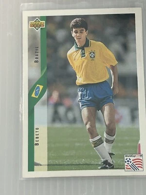 Copa Mundial de Cubierta Superior 1994 Inglés/Español Bebeto #75 Brasil Foto 1 de 2