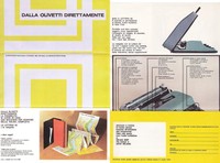 ADVERTISING - DEPLIANT OLIVETTI - LETTERA 32 - PUBBLICITA - OTTIME CONDIZIONI