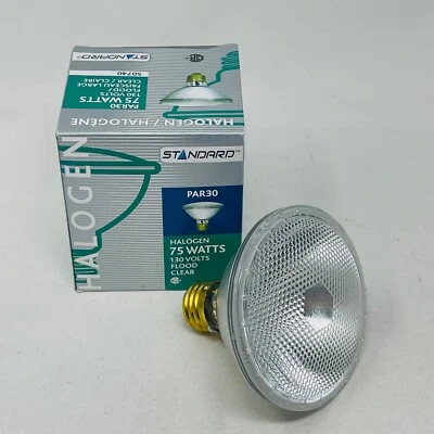 NEW Standard Halogen Bulb Par 30 75 Watts Indoor Outdoor 130V Flood 5000 Hours - Image 1 of 4