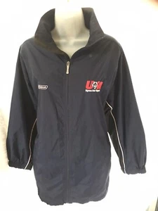 VTG Intrntnl Special Olympics Windbreaker Jacket Med Blue Full Zip Mesh Line USA - Picture 1 of 6