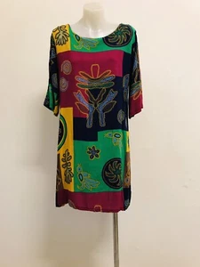 BINGO BETTY Precioso Algodón Estampado Cambio/Camiseta Vestido Damas Talla S 8 - Imagen 1 de 8