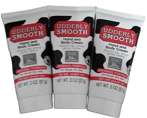 3 UDDERLY SMOOTH Hand & Body Cream Original Clinically Proven 24HR Moisturize - Picture 1 of 6