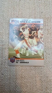 1990 Pro Set Dan Ross #55 Bengals Super Bowl Supermen NFL Trading Card - Picture 1 of 3