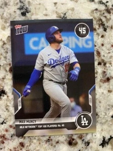 2021 TOPPS NOW MLB NETWORK TOP 100 CARD #T-45 LOS ANGELES DODGERS MAX MUNCY - Imagen 1 de 1