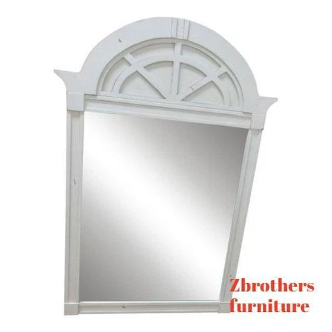 Drexel Studios Paint Distressed Island Pointe Chest Dresser Wall Mirror Cover