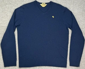Abercrombie Muscle Men's Vintage V-Neck Long Sleeve Sweater Size XL - Picture 1 of 11