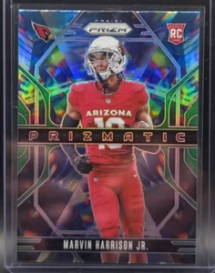 2024 Panini Prizm NFL Marvin Harrison Jr. ROOKIE SILVER PRIZM Prizmatic RC - Picture 1 of 2