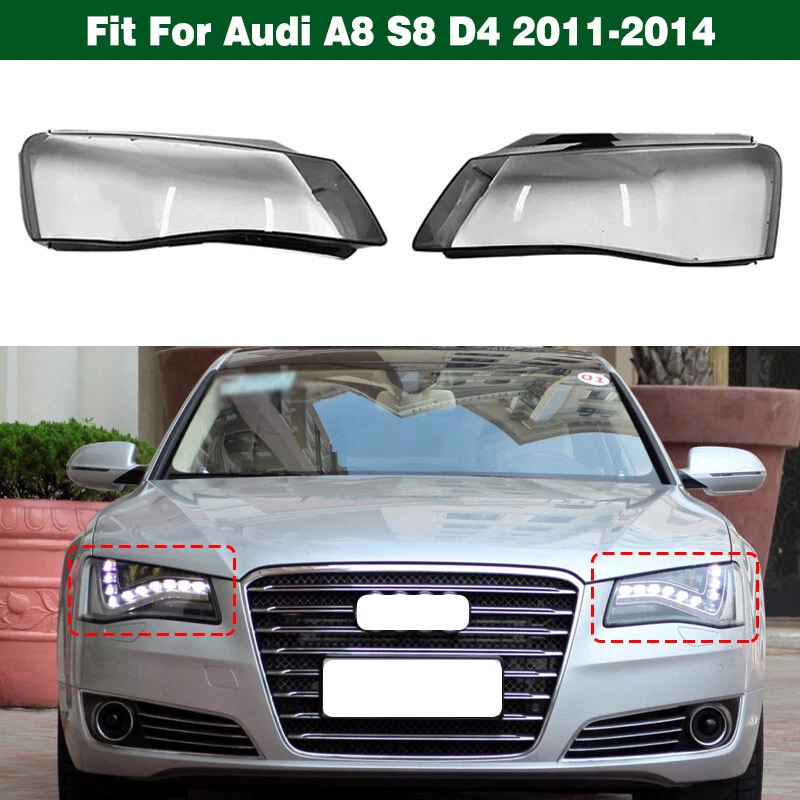 Par de pegatinas de sellado de carcasa de lente de faros para Audi A8 S8 D4 2011-2014 Foto 1 de 4