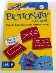 Mattel Games Pictonary Card Game Race To Build Cues with Picture Cards - Picture 1 of 4