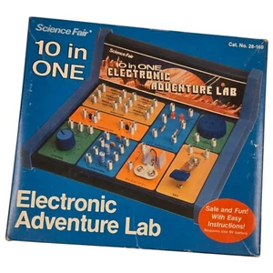 Science Fair 10 In One Electronic Adventure Lab Educational Kit 1981 - Picture 1 of 24