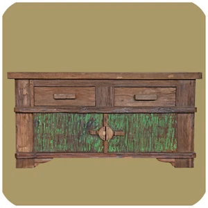 Alt-Teak Kommode I Massivholz-Möbel i Modell: Borneo 2 - Bild 1 von 6