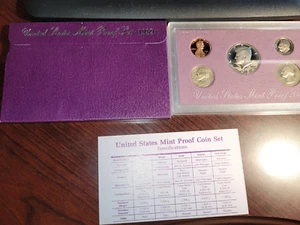 1989 S US Mint Proof Set 5-coin set in OGP Box with COA - Picture 1 of 5