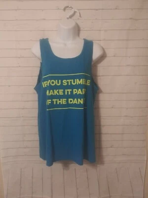 Camiseta sin mangas para mujer Fruit Of The Loom azul gráfico, talla M Foto 1 de 4