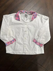 Vintage VTG Retro Cuties by Judy Nylon Blouse Size 4 - Picture 1 of 6