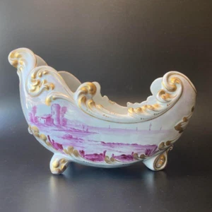 Emile Galle Soft-Paste Glazed Earthenware Bowl / Vase Late 1800s free shipping - Picture 1 of 12