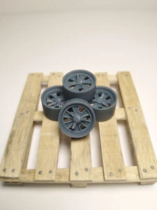 Lot de 4 jantes pour maquette voiture 1/18 1/24 (Cobra 289 FIA / USRRC wheels) - Picture 1 of 5