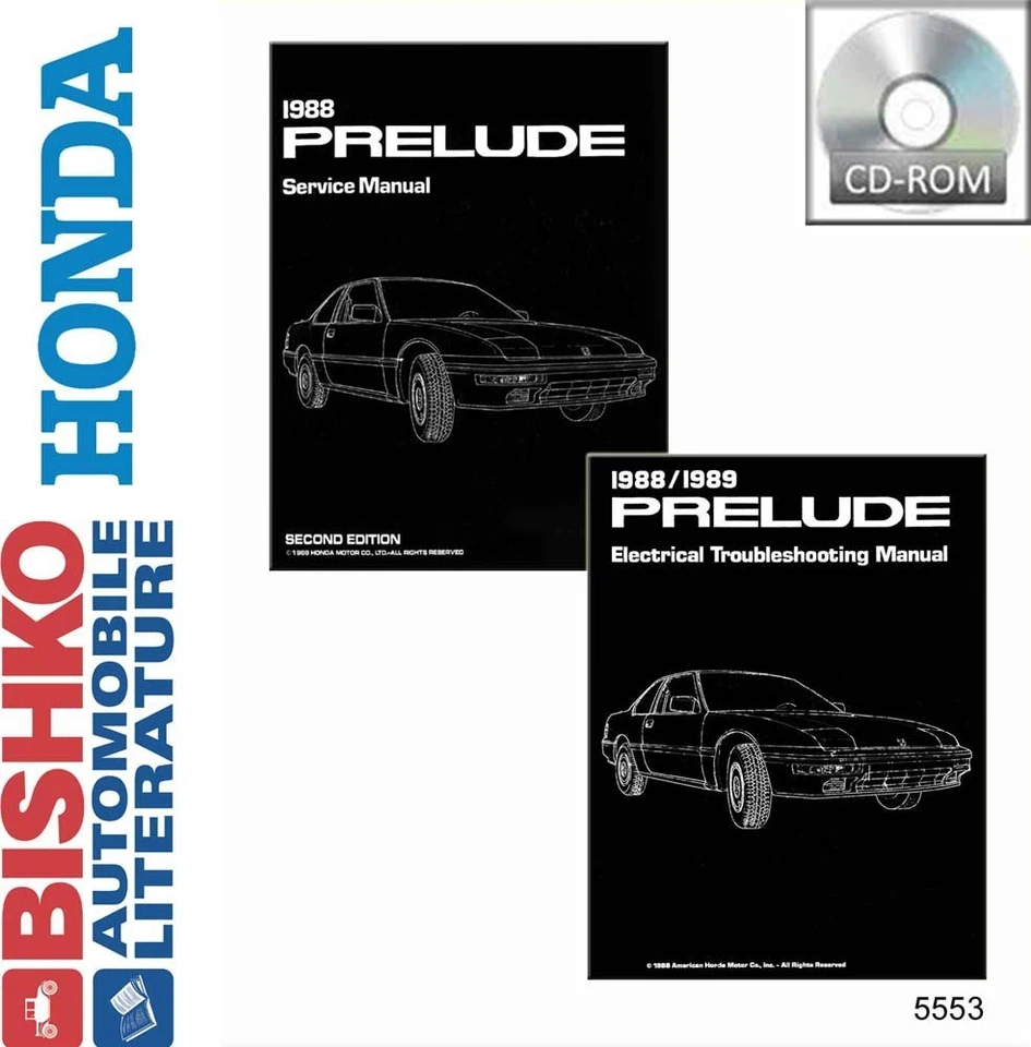 Honda Prelude Shop 1988 manual de reparación CD motor transmisión eléctrico OEM Foto 1 de 1