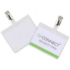 Portabadge Q-connect Plastica 90x60 Mm Con Clip - Security Badge Chiuso Confezio