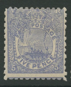 Fiji SG85 1893 5d ultramarine Mounted mint - Picture 1 of 1