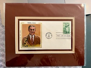 BOBBY JONES FRAMED 1981 First Day Of Issue cover STAMP MINT CONDITION - Picture 1 of 2