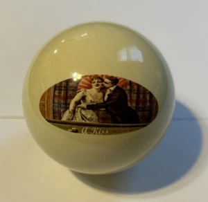 Pool/Billard Vintage inspiriert Liebhaber Pool Zimmer Szene Custom Queueball - Bild 1 von 2