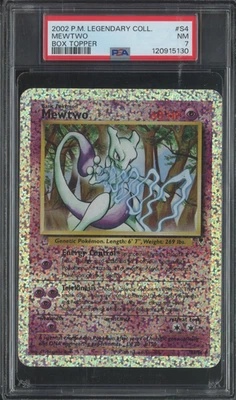 2002 Pokémon TCG Легендарная Коллекционная Коробка Topper Jumbo #S4 Mewtwo PSA 7 - Изображение 1 из 2