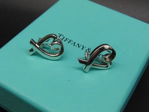 Tiffany & Co. Paloma Picasso Loving Heart Ohrclips Sterling Silber 925 - Bild 1 von 5